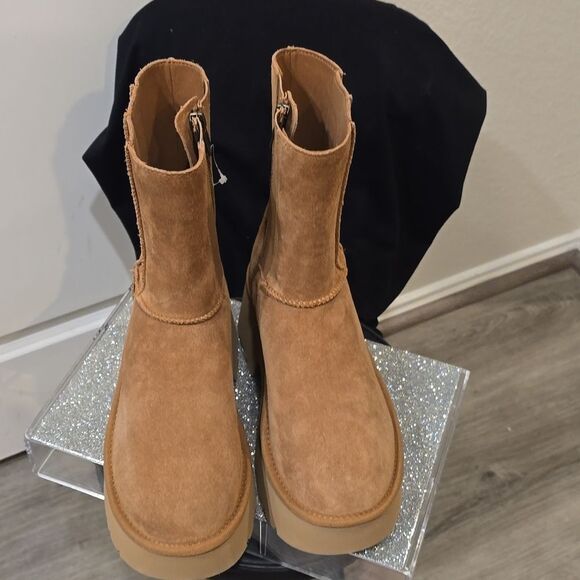 Ugg Classic Twin Seam New Heights Platform Boots - Picture 9 of 11
